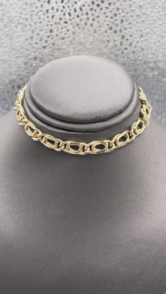 18 Karat Yellow Gold Ladies/Gents Custom Italian Link Bracelet