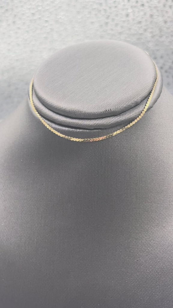 14 Karat Yellow Gold Ladies Double Serpentine Link Bracelet