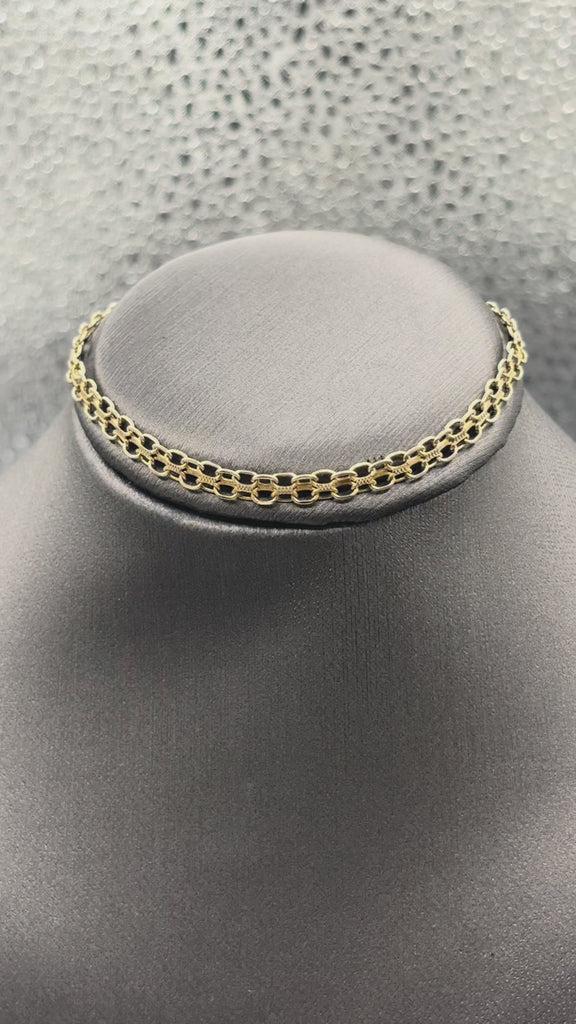 10 Karat Yellow Gold Ladies Open Copenhagen Bracelet
