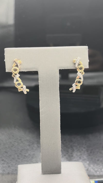 Vintage XOXO 14kt earrings