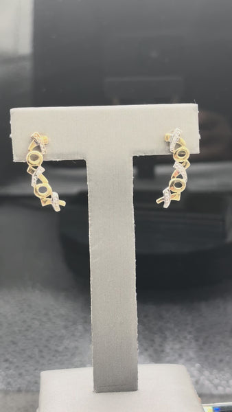 Vintage XOXO 14kt earrings