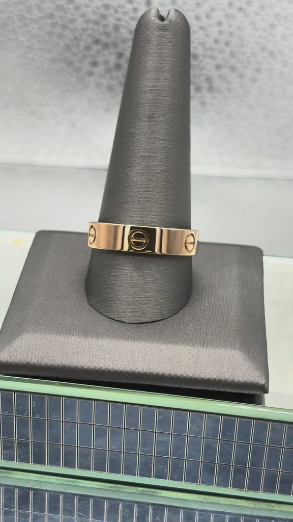 Cartier Vintage Ladies/Gents 18 Karat Rose Gold 66 Love Band