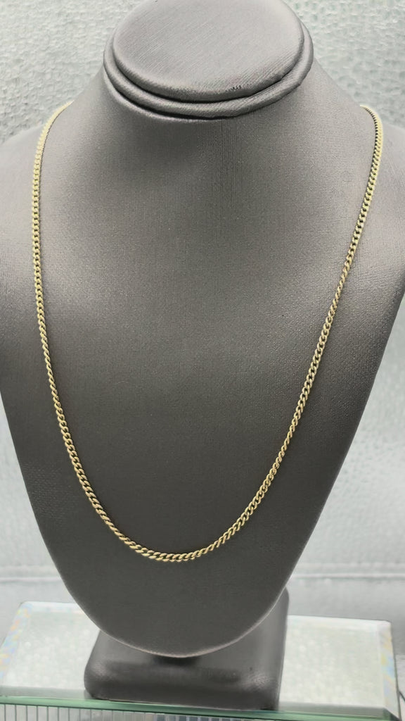 Movie of Ladies / Gents 14 Karat Yellow Gold Solid Open Link Chain