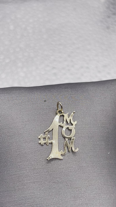 Movie of Ladies 14 Karat Original Vintage #1 Mom Pendant