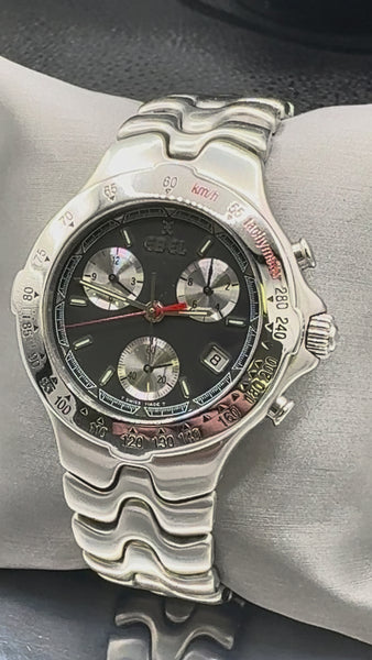 Ebel Men’s Vintage Sportwave S/S 40mm Chronograph Watch E9251641