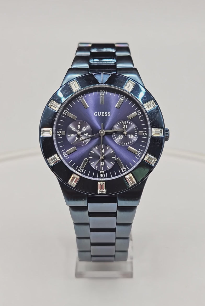 Vintage Women’s Guess Watch  Iconic blue with stainless steel case and band