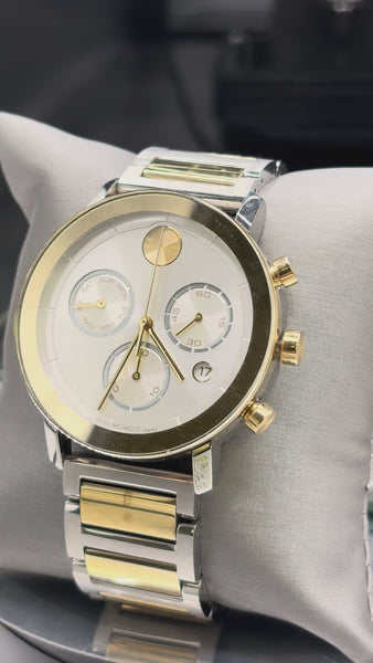 Movado Bold Evolution Quartz Chronograph Silver Dial Men's Watch
