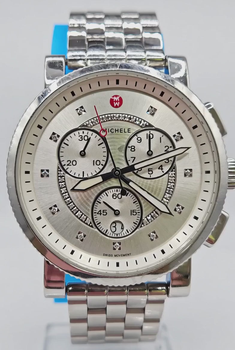 Vintage Michele Swiss quartz chronograph