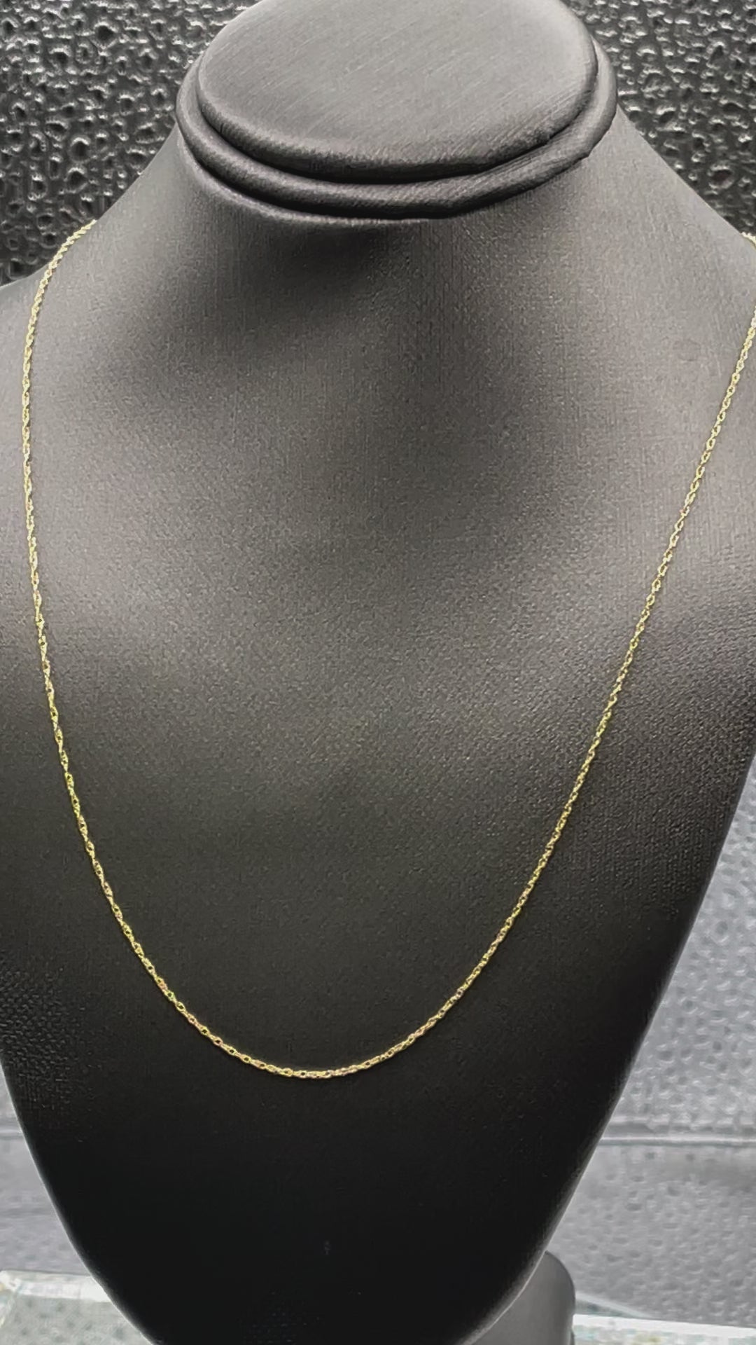 Ladies Imported 10 Karat Yellow Gold Open Link Chain