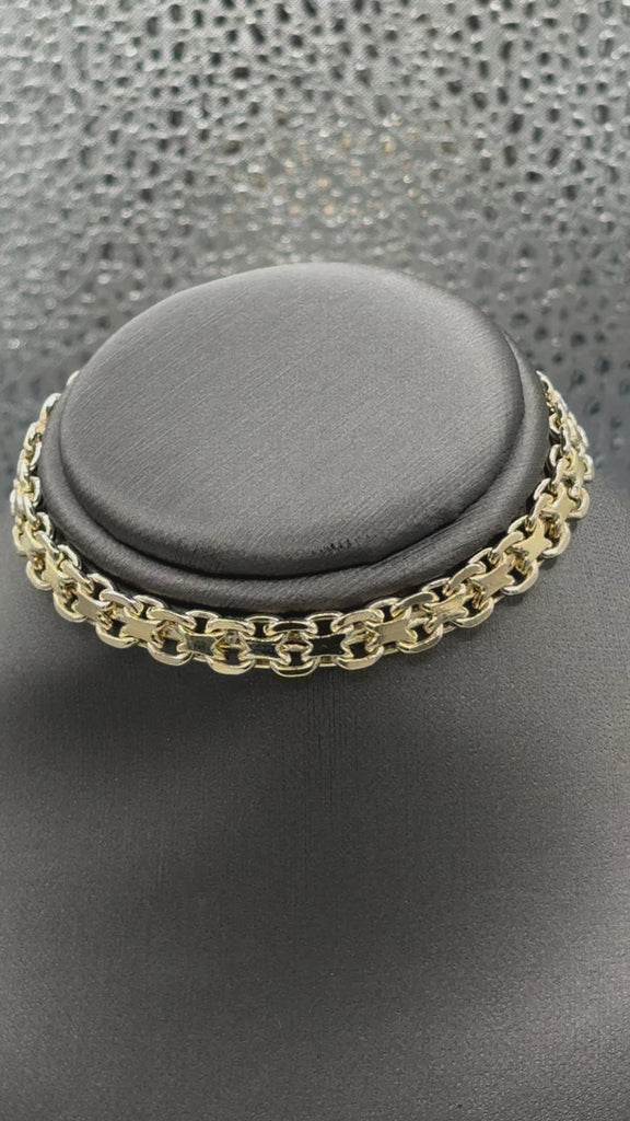 Movie of Ladies / Mens 14 Karat Yellow Gold Copenhagen Link Bracelet