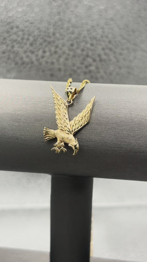 14 Karat Yellow Gold Ladies/ Gents Eagles Pendant