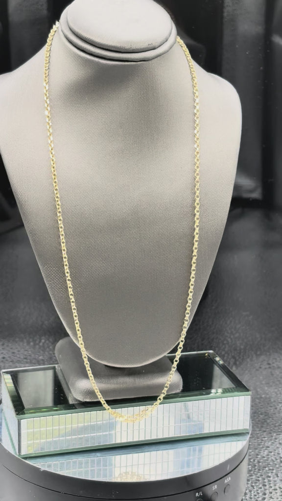 14 Karat Yellow Gold Ladies/Gents Cable Rope Link Chain