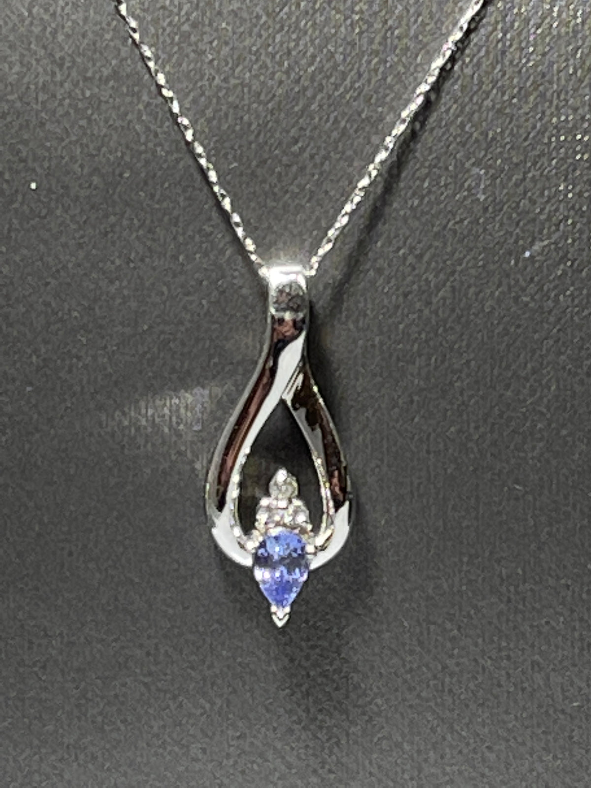 14K White/Gold Teardrop Pendant - Philadelphia Gold & Silver Exchange