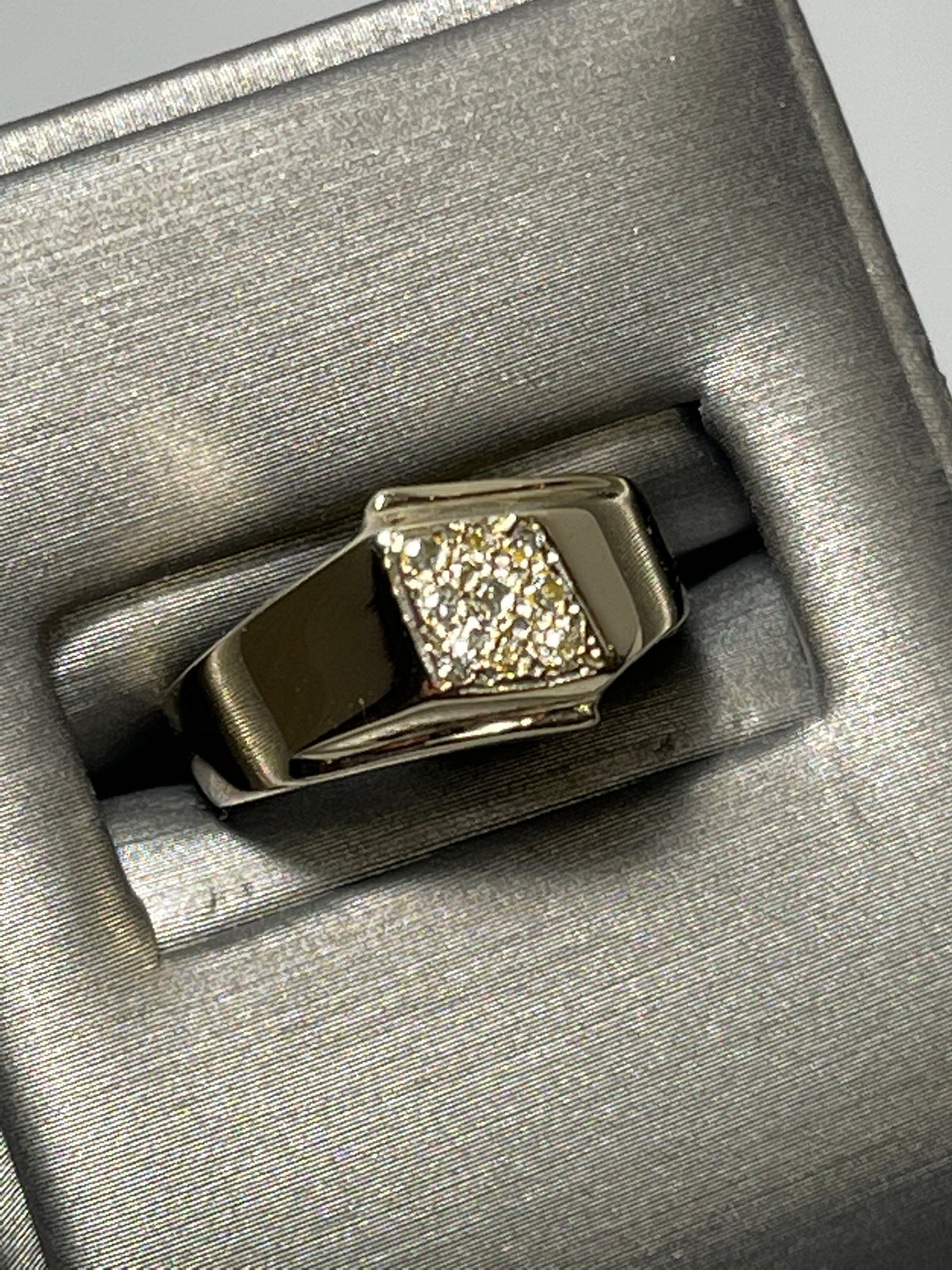 14 Karat Yellow Gold Diamond Cluster Ring - Man Or Woman - Philadelphia Gold & Silver Exchange