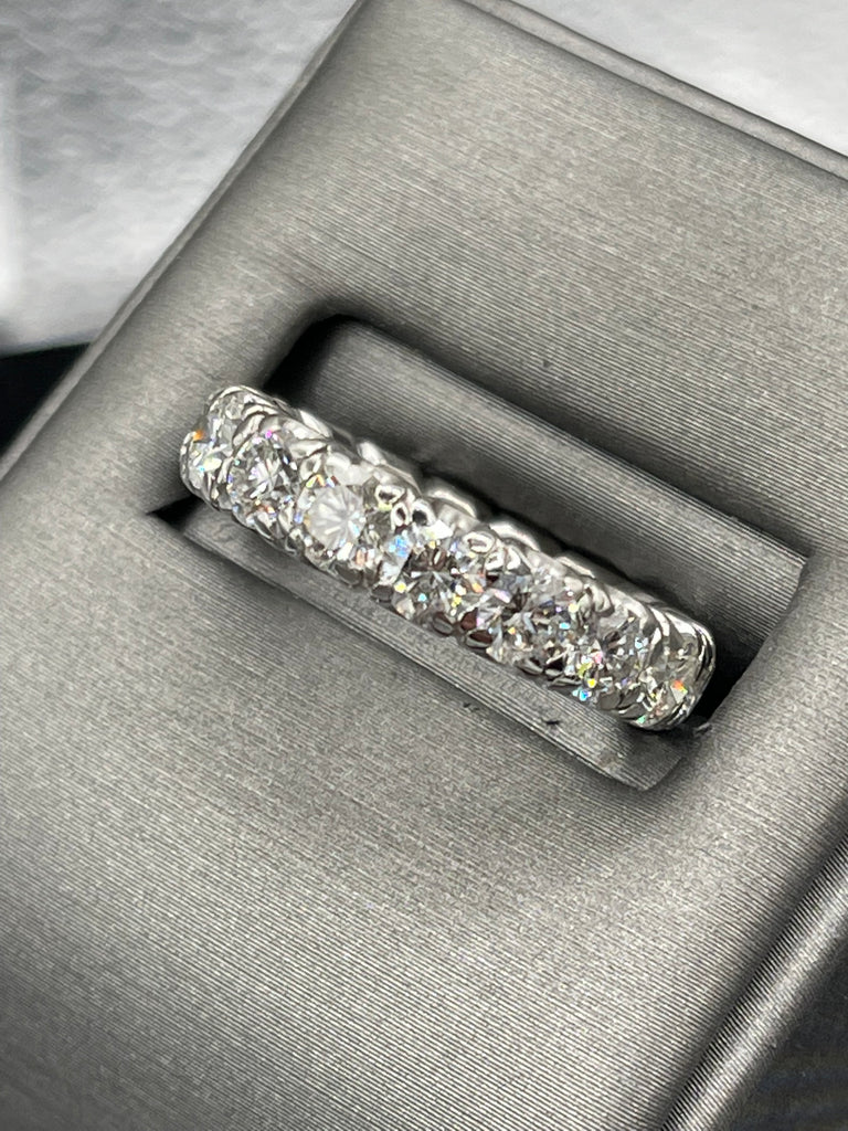 View five of Platinum Diamond Eternity Band 4.25 Carats TDW