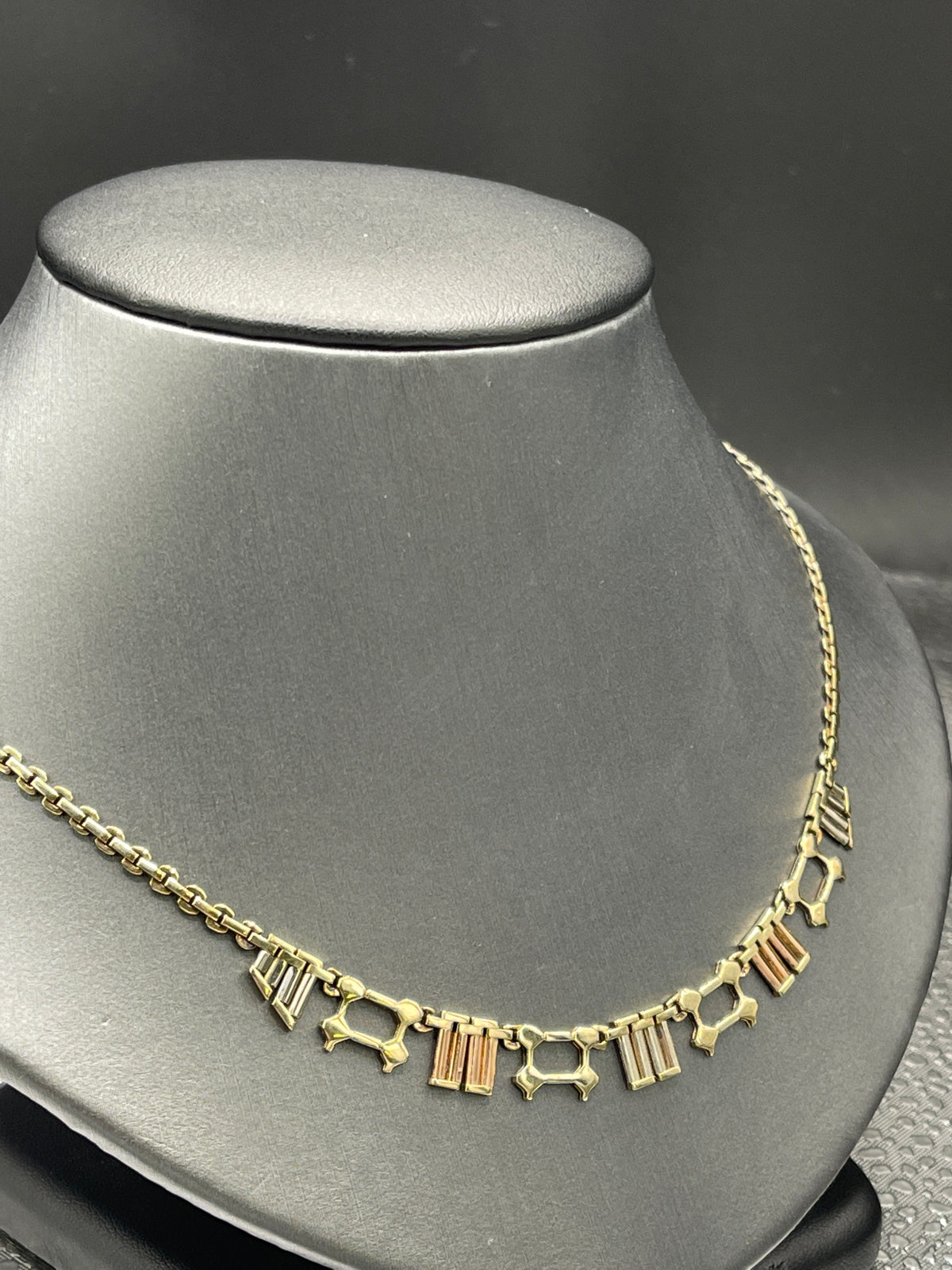 14 Karat Tri-Colored Gold Grecian Necklace - Philadelphia Gold & Silver Exchange