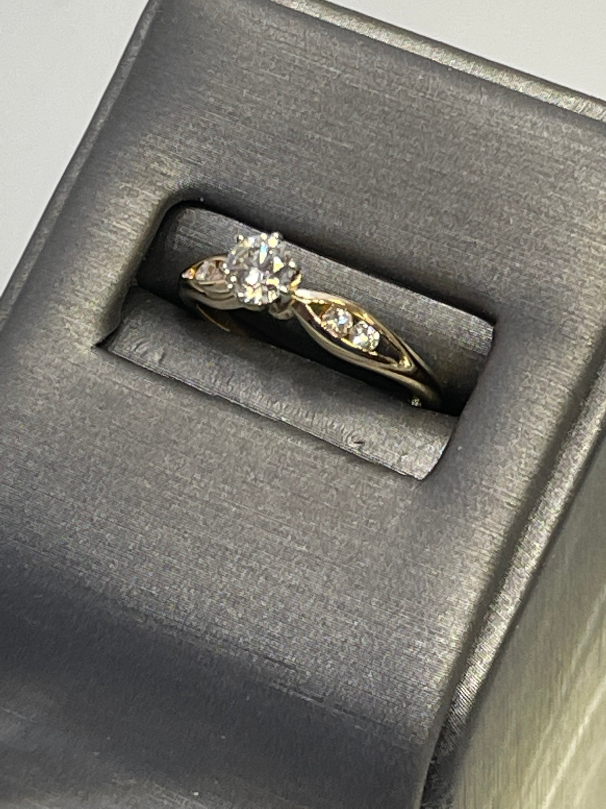 14 Karat Yellow Gold Diamond Engagement Ring - Philadelphia Gold & Silver Exchange