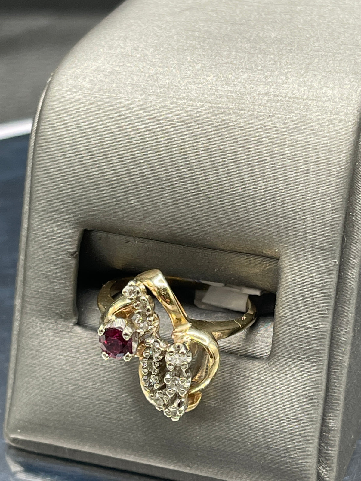 14 KARAT YELLOW GOLD DIAMOND & RUBY RING - Philadelphia Gold & Silver Exchange