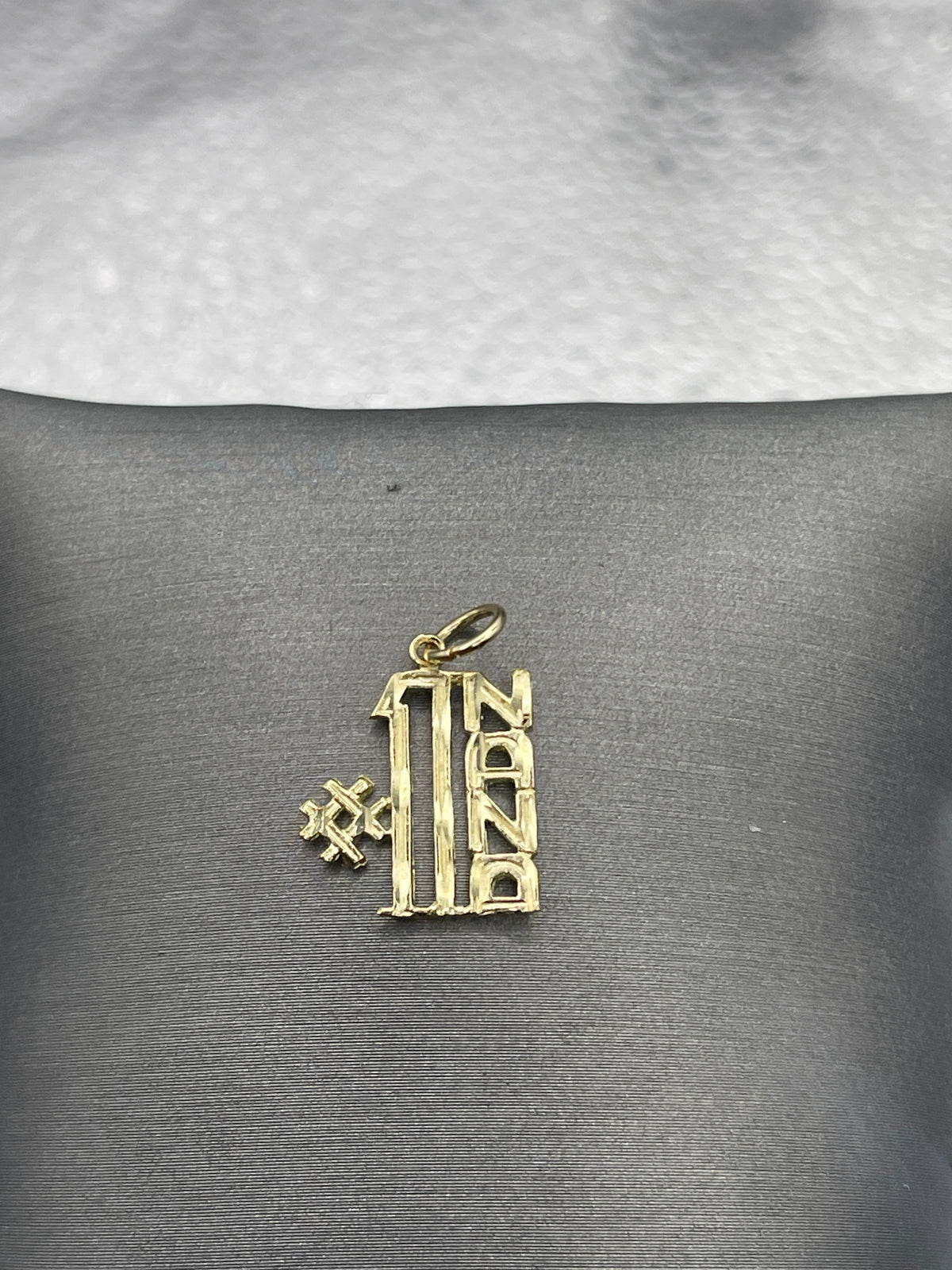 Ladies 14 Karat Yellow Gold #1 Nana Pendant