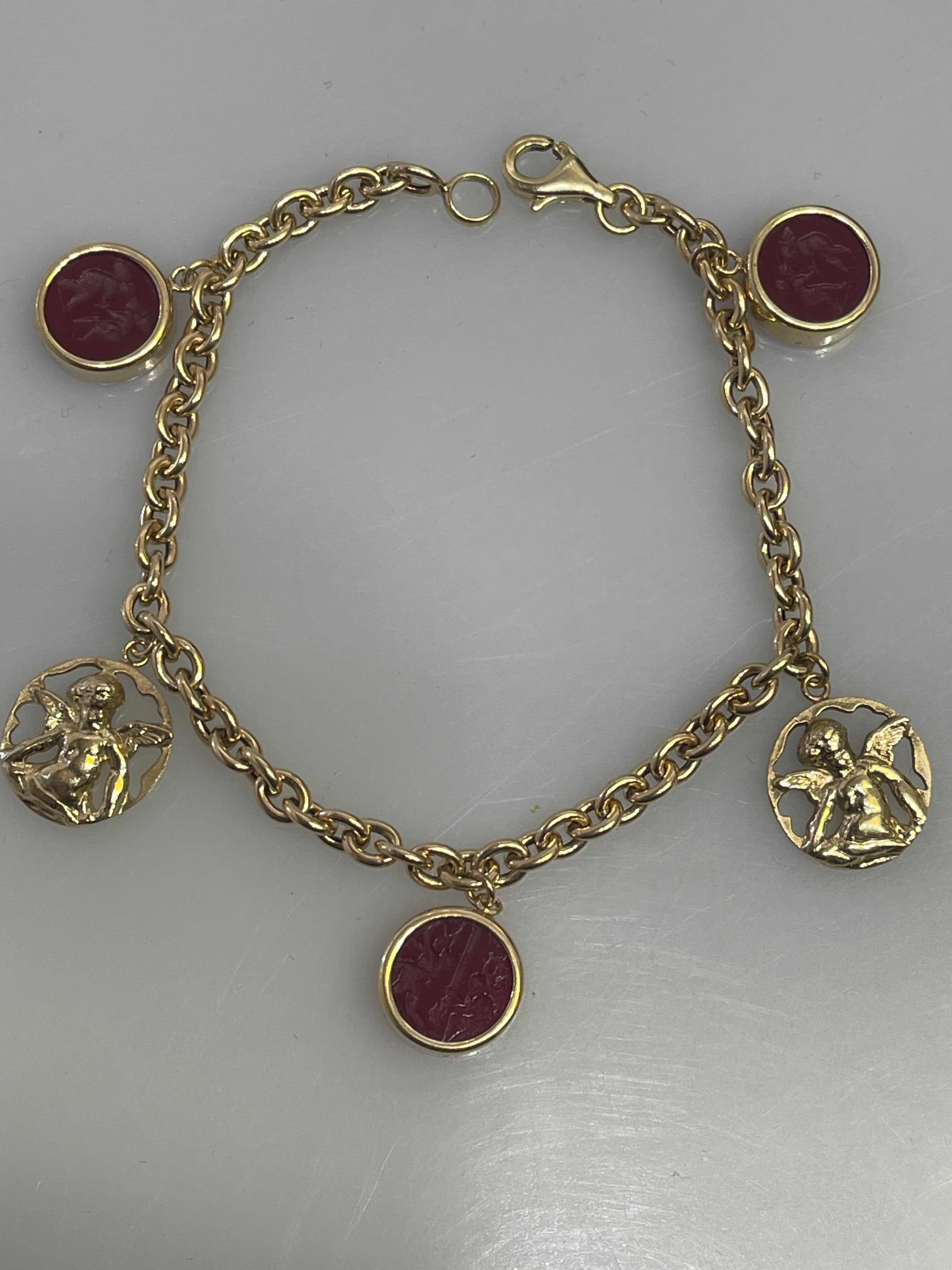 Engraved 14k gold bracelet discount