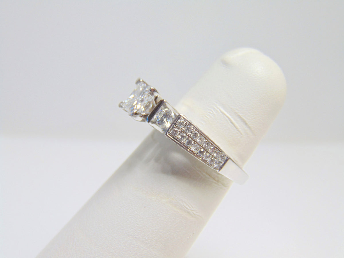 14 Karat White Gold Princess Cut Diamond Engagement Ring - Philadelphia Gold & Silver Exchange