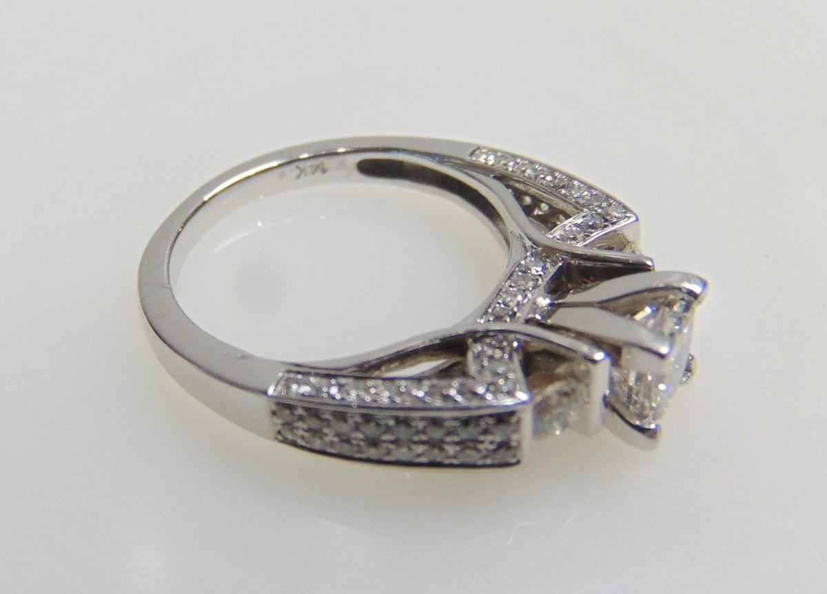 14 Karat White Gold Princess Cut Diamond Engagement Ring - Philadelphia Gold & Silver Exchange