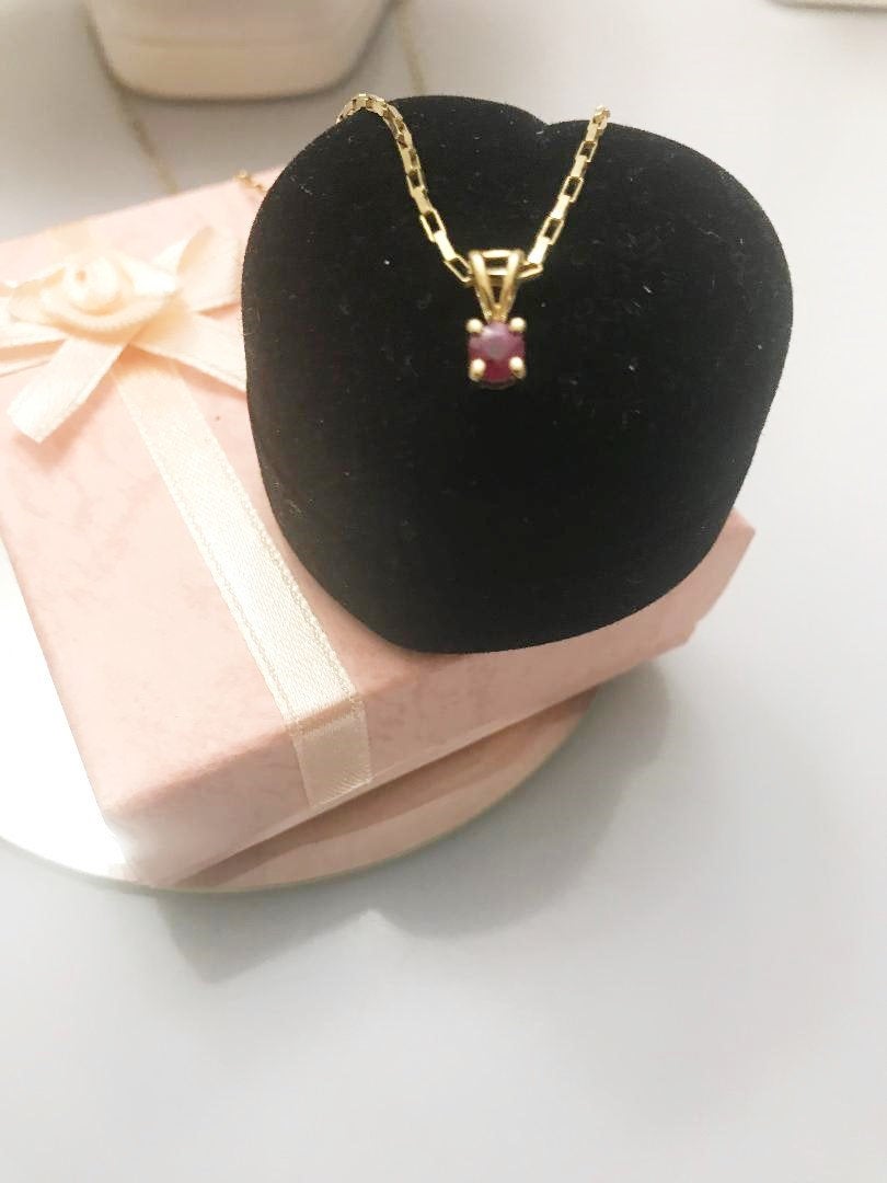 14KT Solid Yellow Gold Ruby Pendant - Philadelphia Gold & Silver Exchange