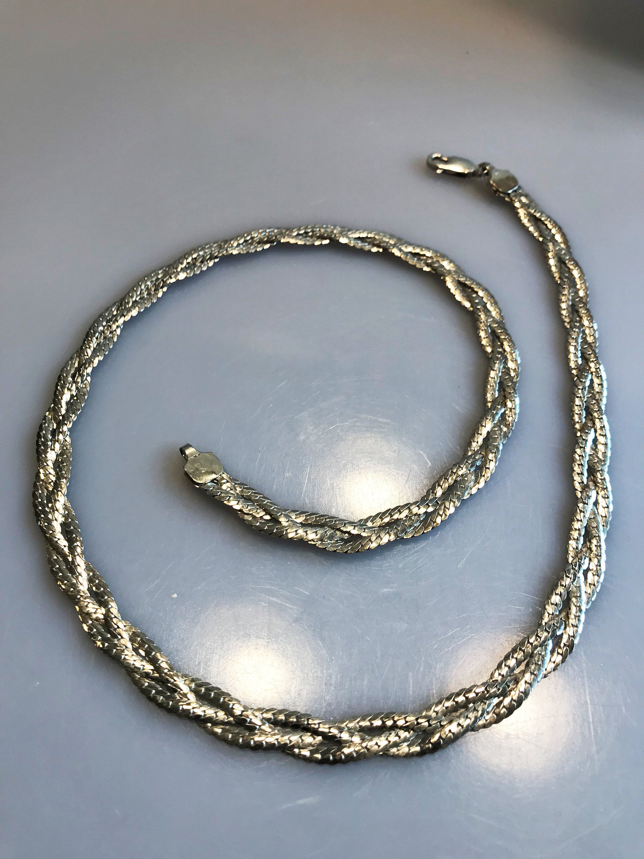 Sterling Silver Twisted Serpentine Chain Necklace 31 - 925 - Wilson  Brothers Jewelry