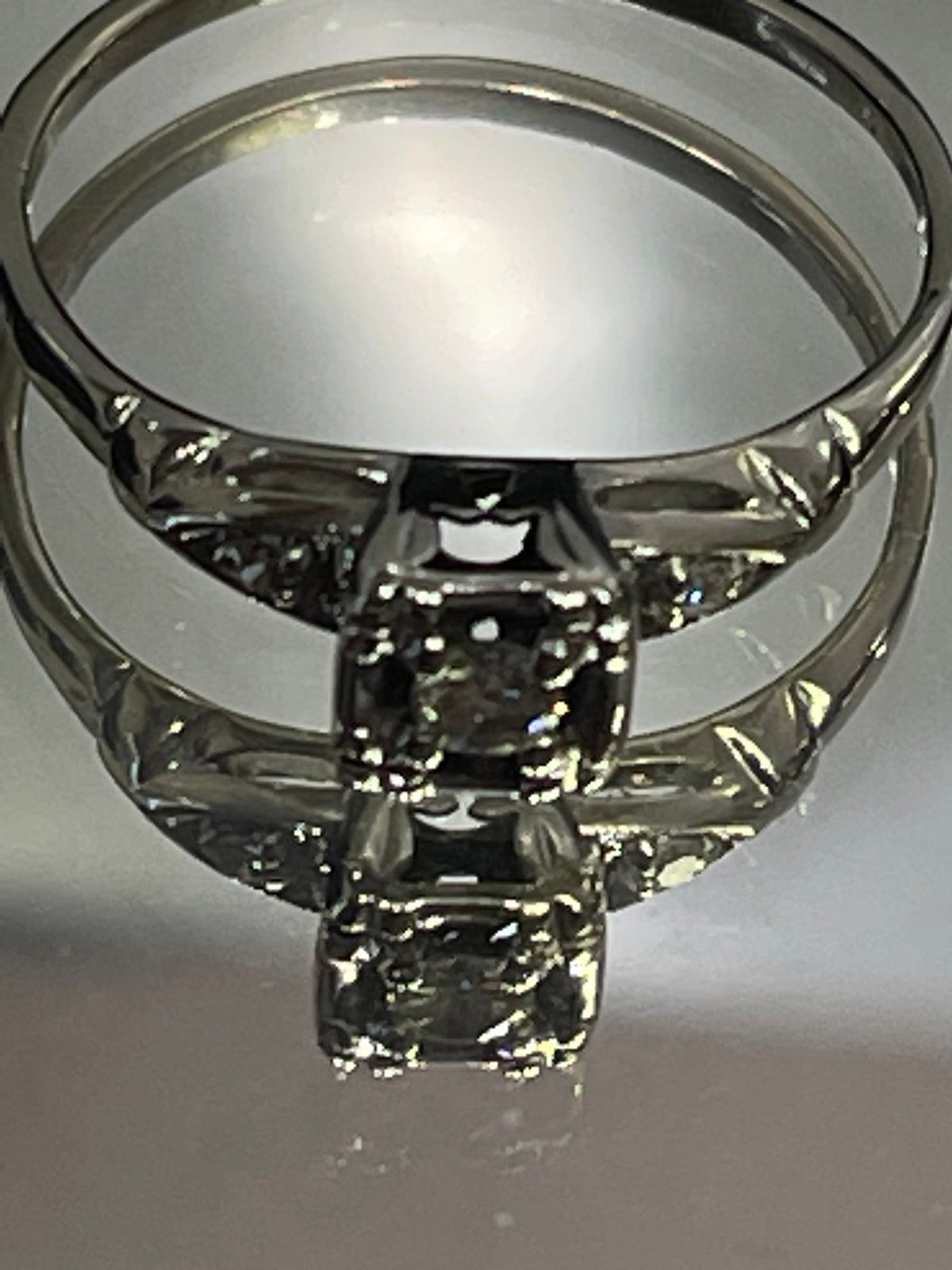 Vintage 14K White Gold Diamond Engagement Ring - Philadelphia Gold & Silver Exchange